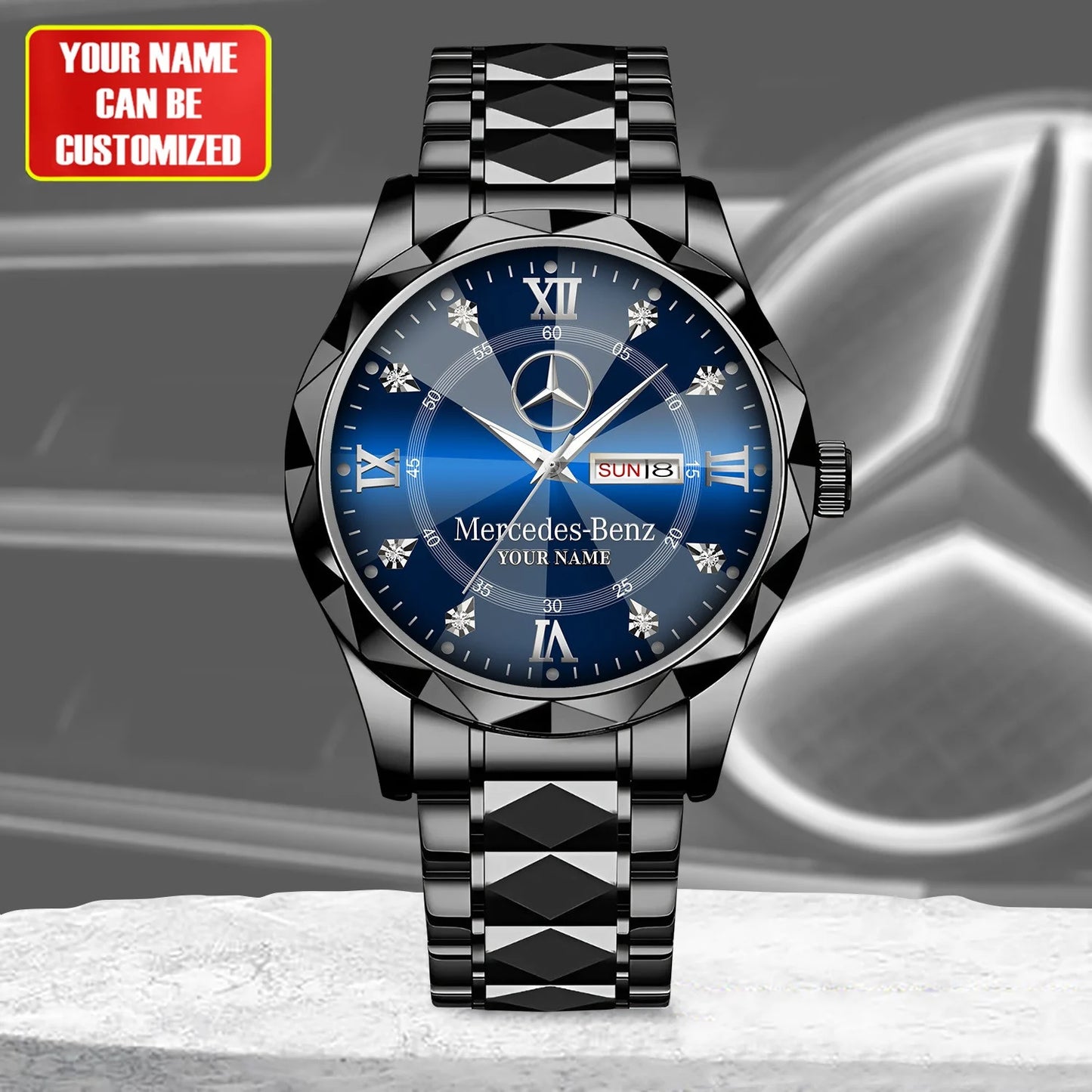 Personalized Merc Elegant Alloy Charley Watch
