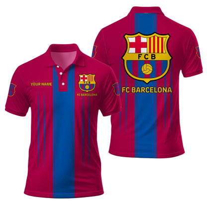 Personalized Barcelona FC 3D Full Printing Set , Barcelona FC Shirt , Barcelona Set , Zipper Polo, Hoodie , Short , Polo , hawaii V20