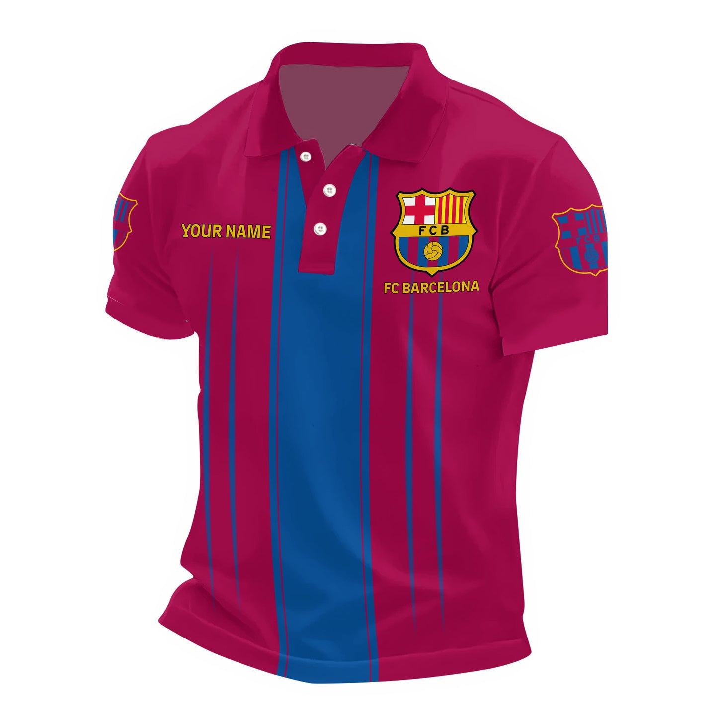 Personalized Barcelona FC 3D Full Printing Set , Barcelona FC Shirt , Barcelona Set , Zipper Polo, Hoodie , Short , Polo , hawaii V20