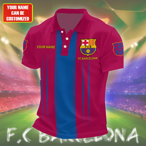 Personalized Barcelona FC 3D Full Printing Set , Barcelona FC Shirt , Barcelona Set , Zipper Polo, Hoodie , Short , Polo , hawaii V20