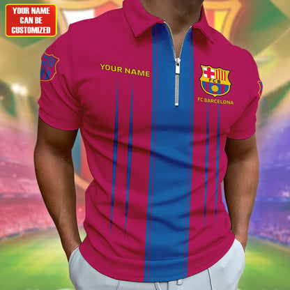 Personalized Barcelona FC 3D Full Printing Set , Barcelona FC Shirt , Barcelona Set , Zipper Polo, Hoodie , Short , Polo , hawaii V20