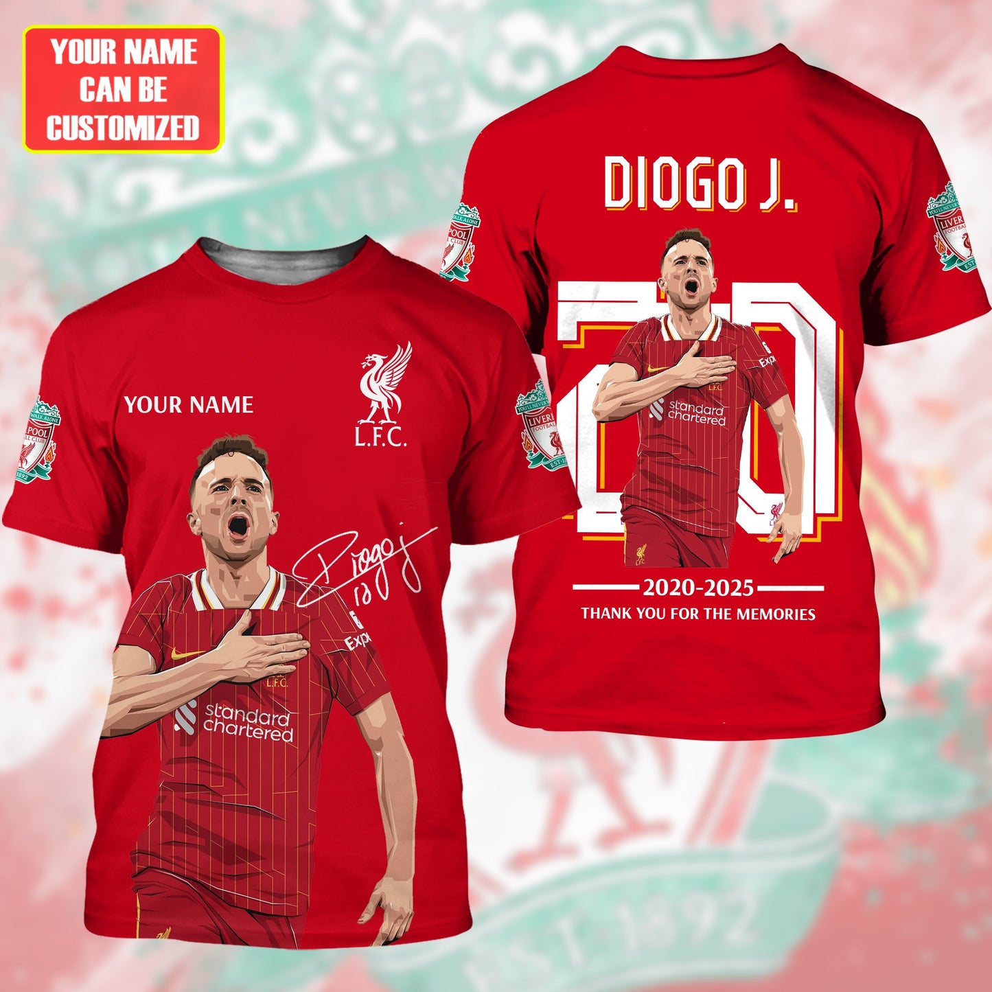 Personalized Liverpool Diogo J 3D Full Printing Set ,Liverpool Diogo J Shirt , Hoodie , Short , Polo ,hawaii