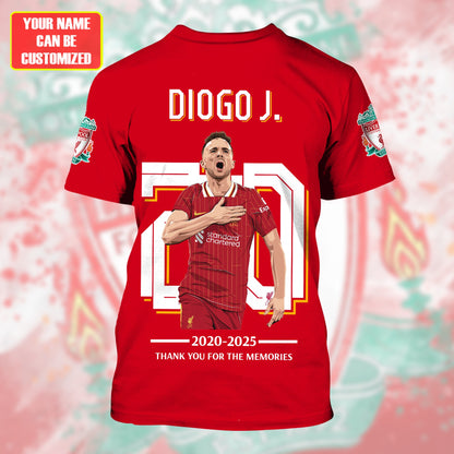 Personalized Liverpool Diogo J 3D Full Printing Set ,Liverpool Diogo J Shirt , Hoodie , Short , Polo ,hawaii