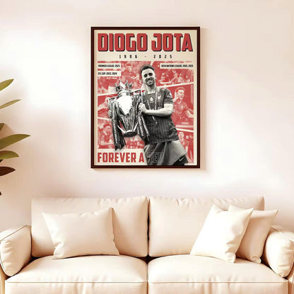 D.J Forever a Red LVP All Over Printed Canvas Poster