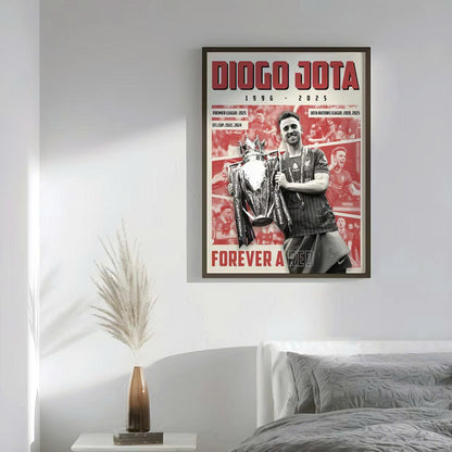 D.J Forever a Red LVP All Over Printed Canvas Poster