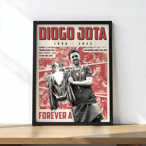 D.J Forever a Red LVP All Over Printed Canvas Poster
