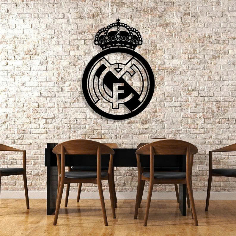 Real Metal Wall Art,Hala Madrid y nada mas Real , Metal Wall Home Decor