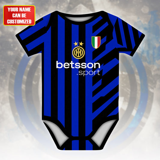 Customized Inter Soccer Jersey , Baby Rib Bodysuit Sizes