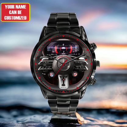 Personalized Merc AMG Cockpit Luxury Stainless Steel Watch V3