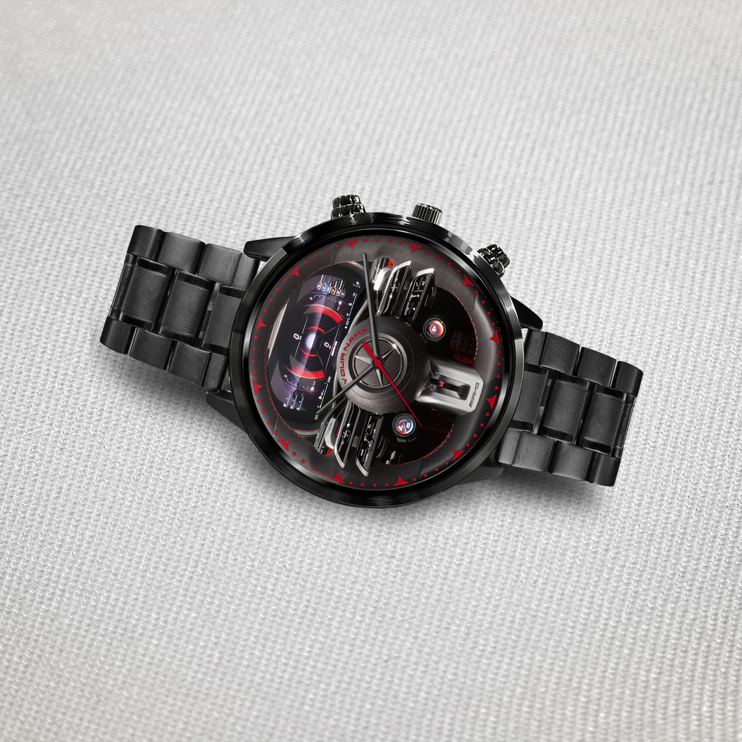 Personalized Merc AMG Cockpit Luxury Stainless Steel Watch V3
