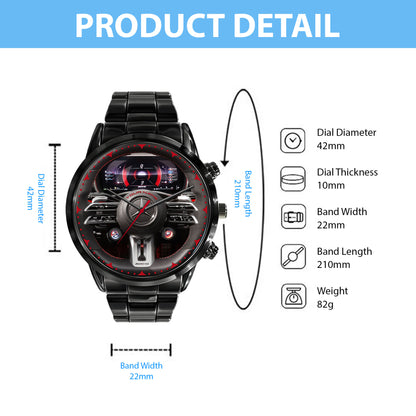 Personalized Merc AMG Cockpit Luxury Stainless Steel Watch V3