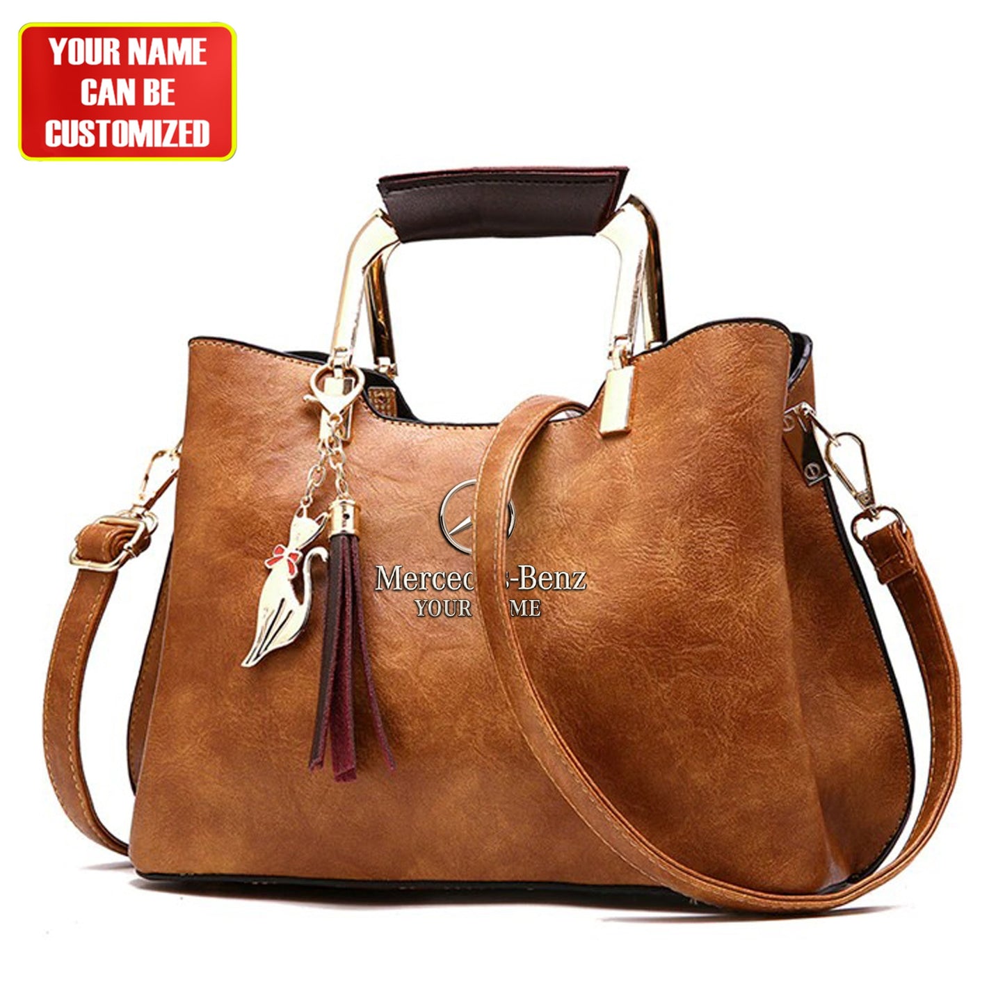 Customized Merc Deluxe Leather Handbag For Women