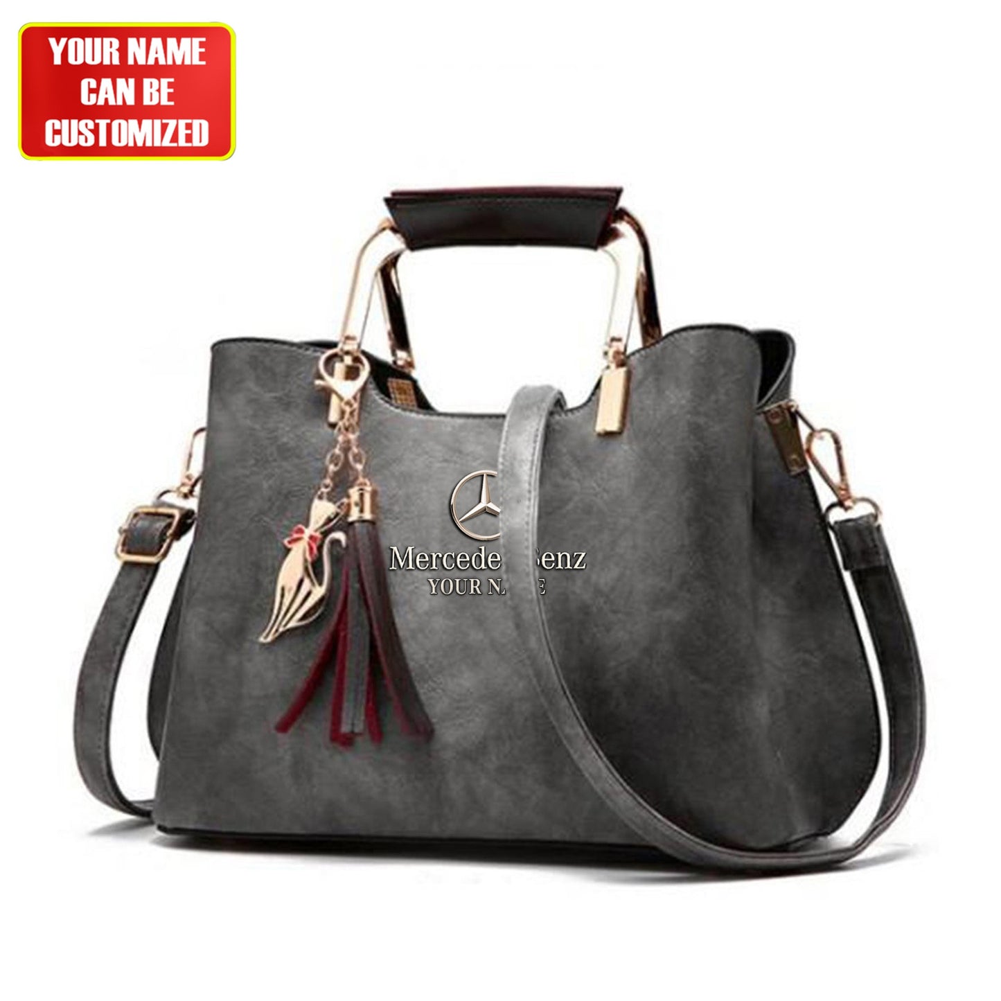 Customized Merc Deluxe Leather Handbag For Women