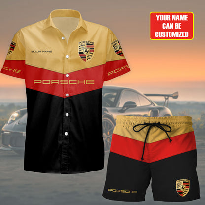 Personalized Pors Luxury Hawaii Shirt Beach Short