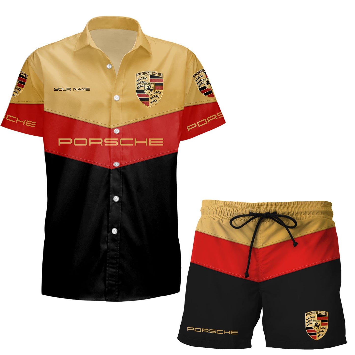 Personalized Pors Luxury Hawaii Shirt Beach Short