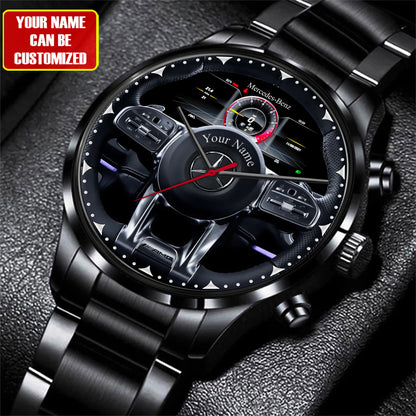 Personalized Merc Wagon Cockpit Luxury Stainless Steel Watch