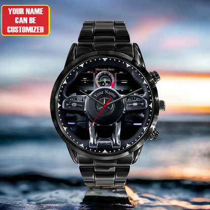 Personalized Merc Wagon Cockpit Luxury Stainless Steel Watch