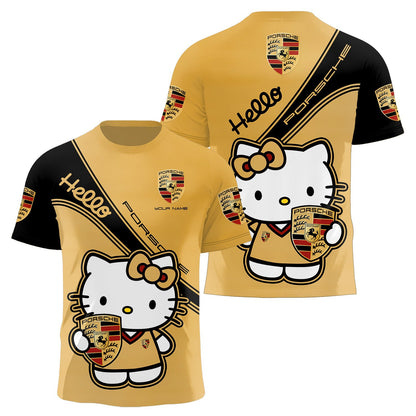 Personalized Hello Porsche All Over Printed Premium Shirt