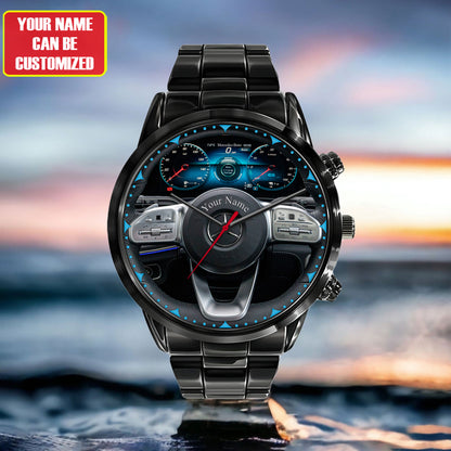 Personalized Merc C Class Cockpit Luxury Stainless Steel Watch