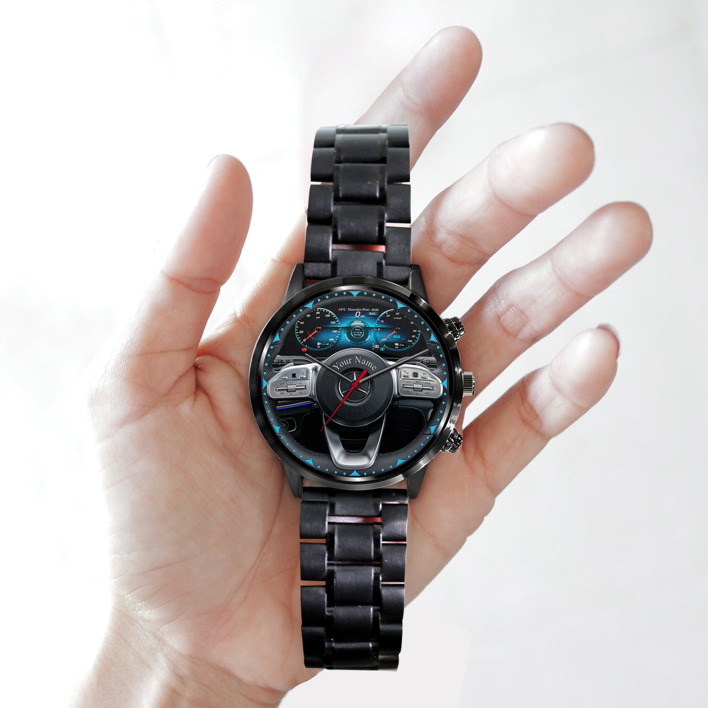 Personalized Merc C Class Cockpit Luxury Stainless Steel Watch