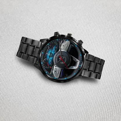Personalized Merc C Class Cockpit Luxury Stainless Steel Watch