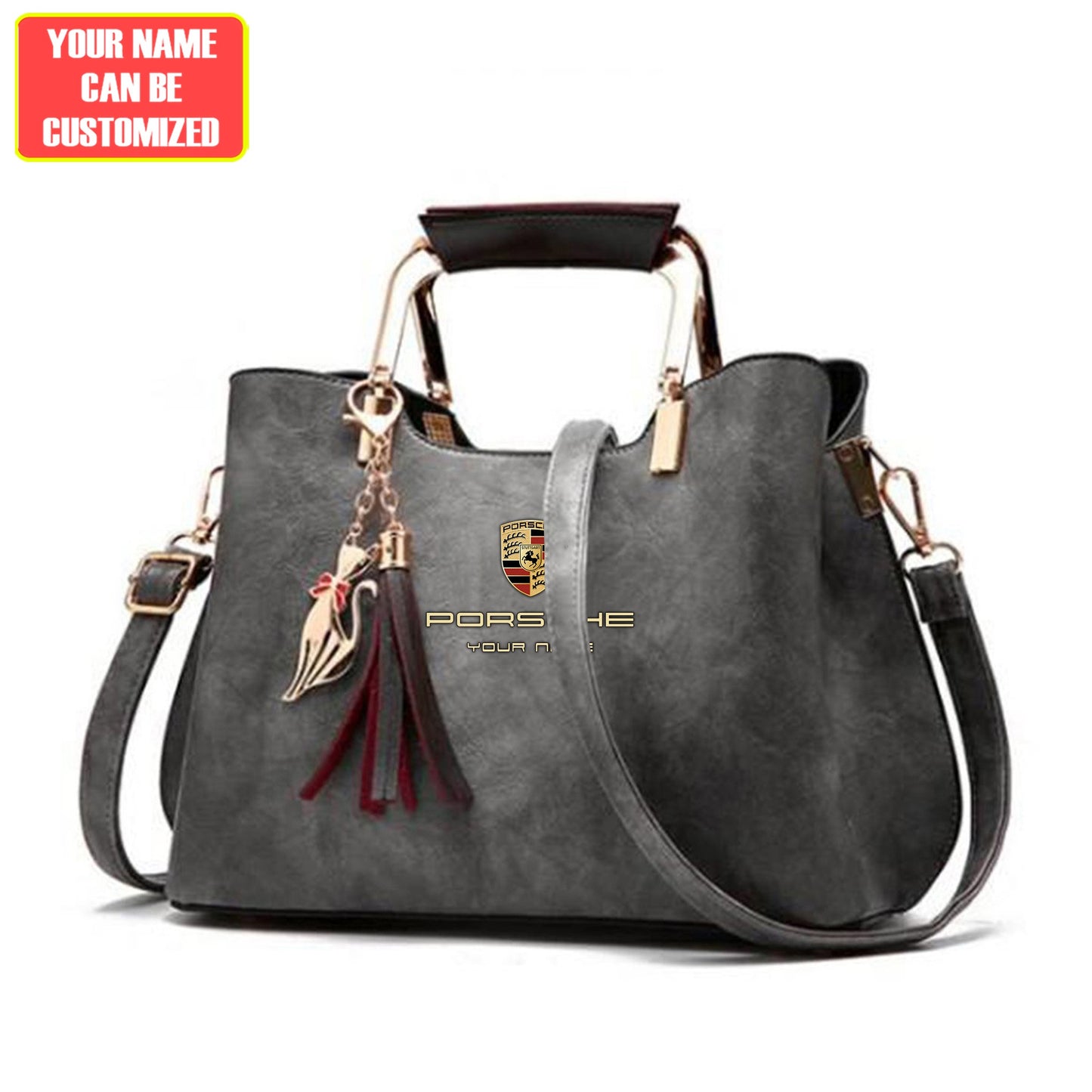 Customized Pors Deluxe Leather Handbag For Women