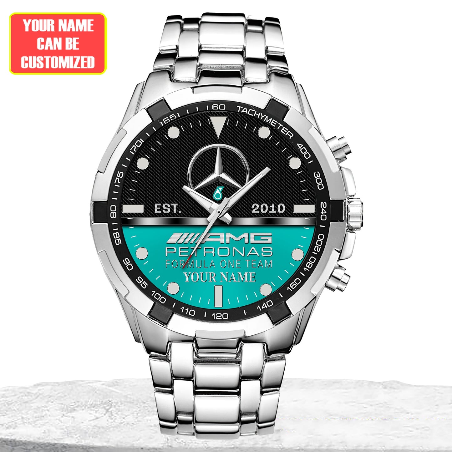 Personalized Merc AMG Petronas Alloy Quartz Watch