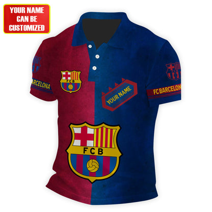 Personalized Barcelona FC 3D Full Printing Set , Barcelona FC Shirt , Barcelona Set , Zipper Polo, Hoodie , Short , Polo , hawaii V21