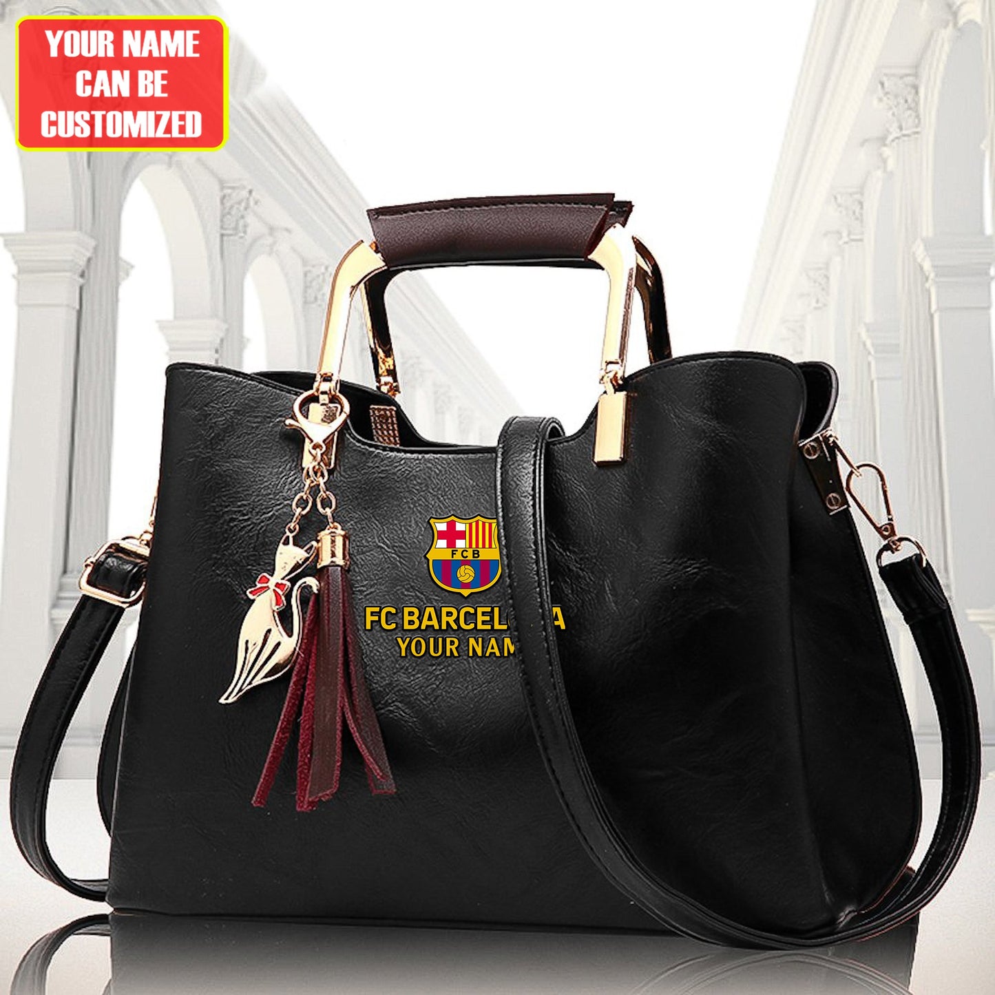 Customized Barca Deluxe Leather Handbag For Women