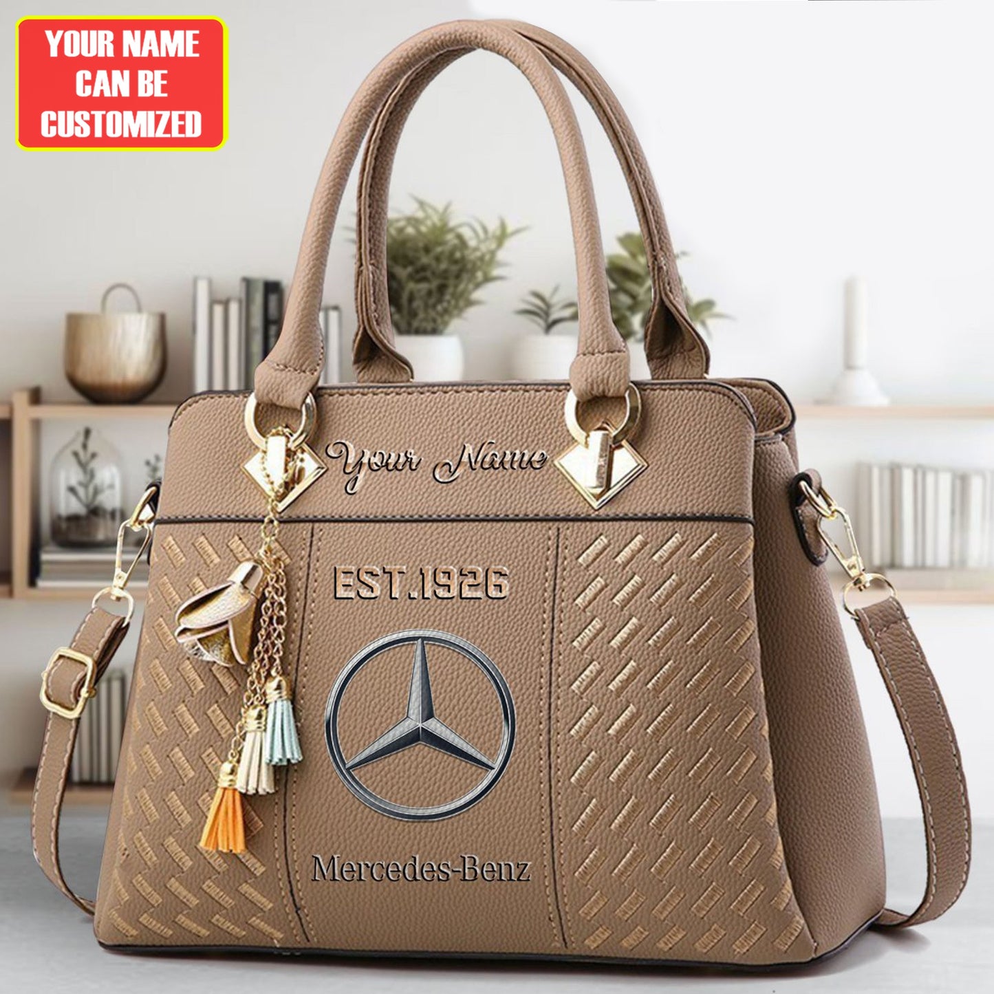 Merc Custom Name Classic Leather Handbag