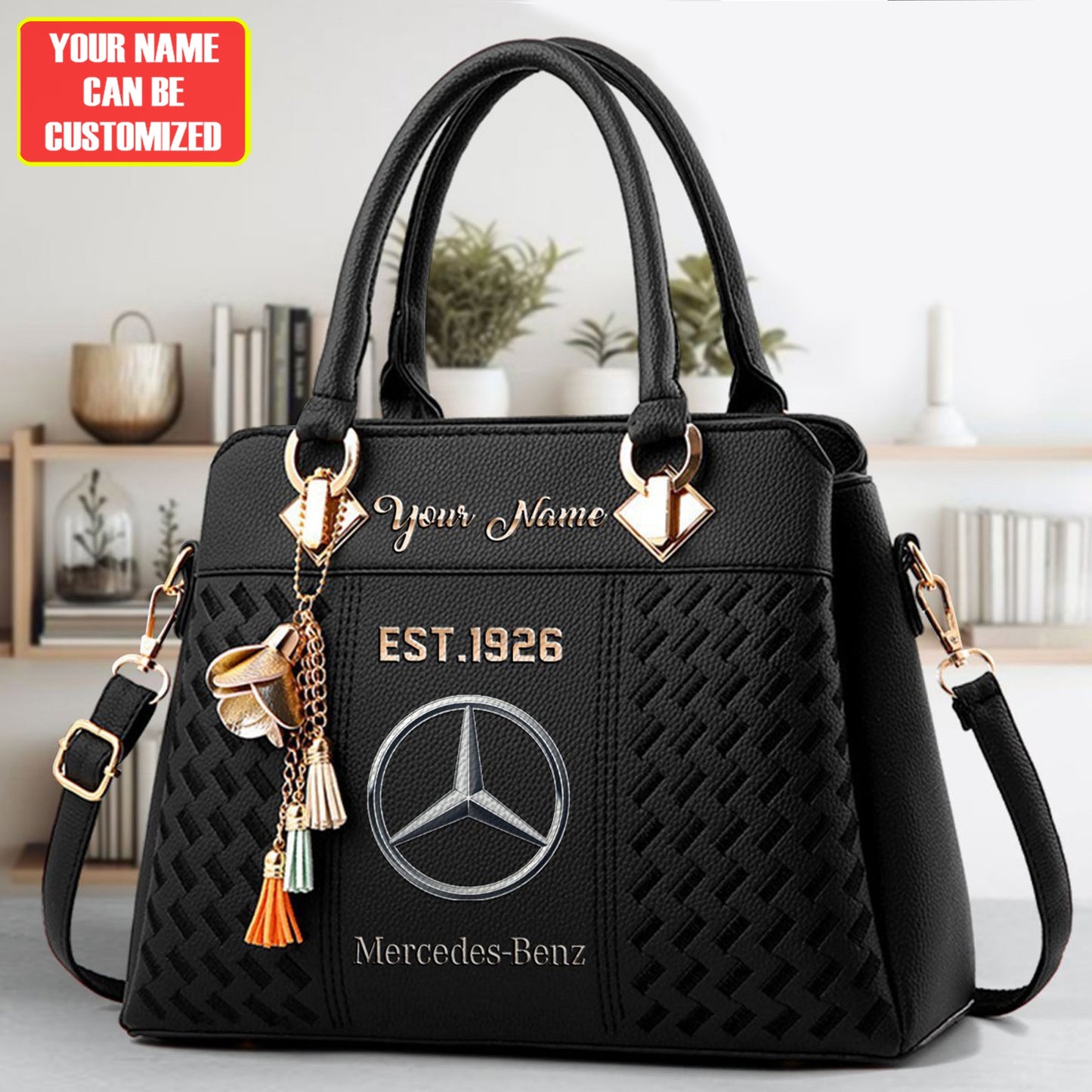 Merc Custom Name Classic Leather Handbag