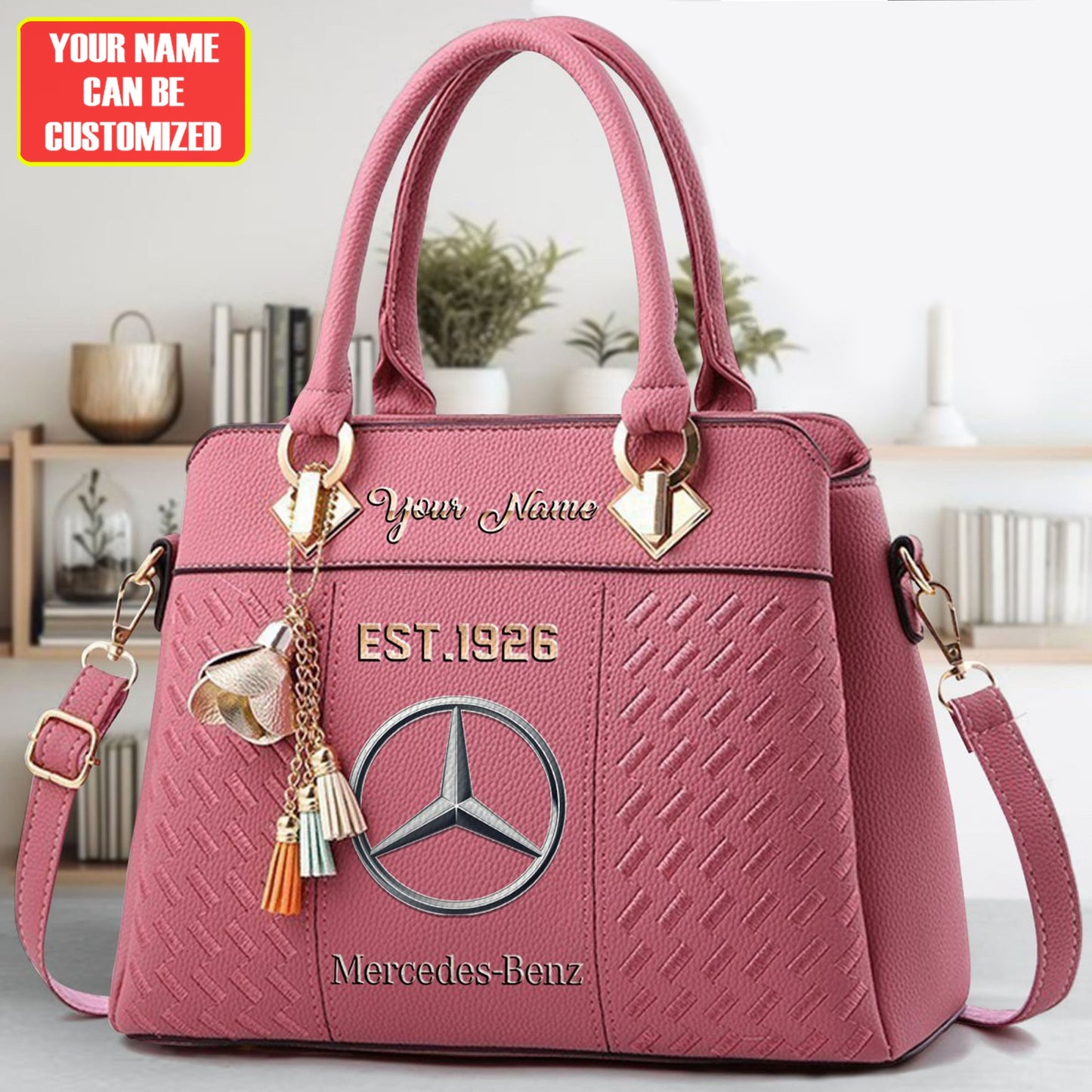 Merc Custom Name Classic Leather Handbag