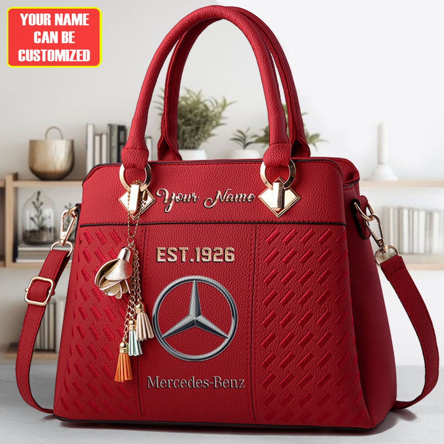Merc Custom Name Classic Leather Handbag