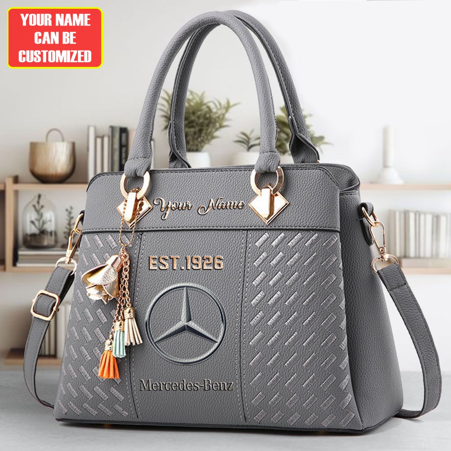 Merc Custom Name Classic Leather Handbag