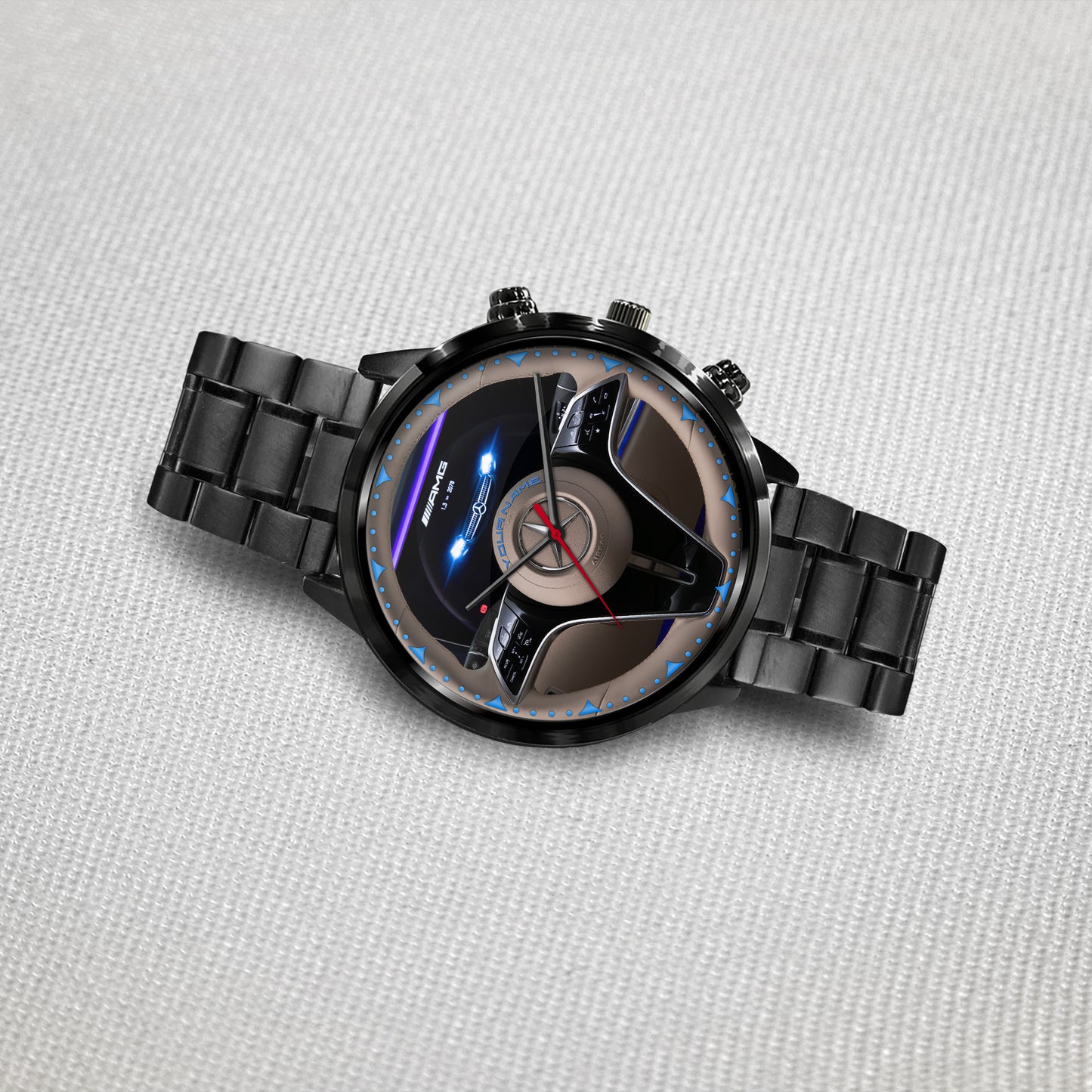 Personalized Merc AMG Cockpit Luxury Stainless Steel Watch V4