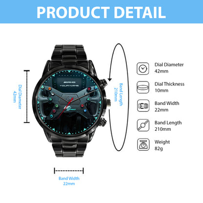 Personalized Merc AMG GT 2 Luxury Stainless Steel Watch