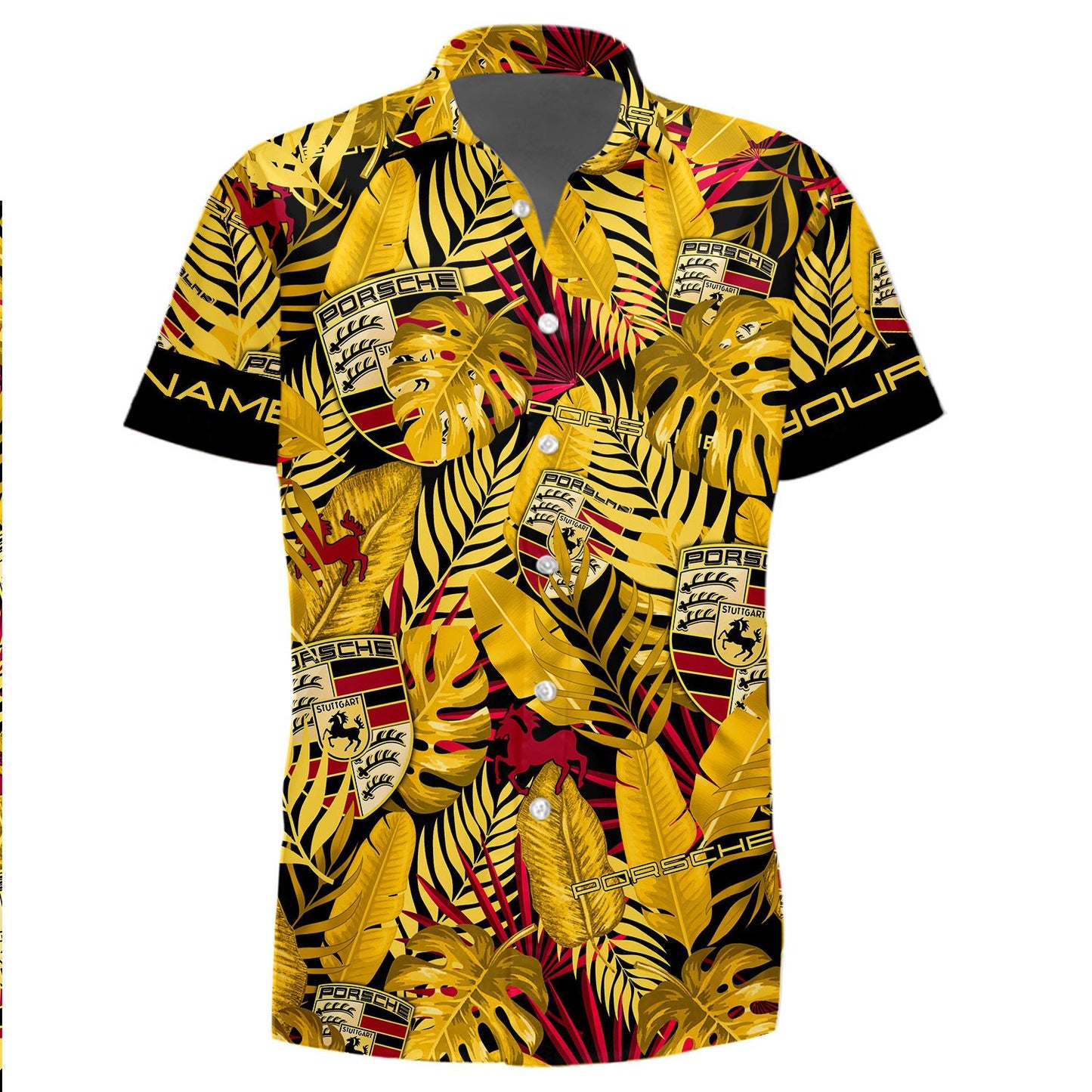 Personalized Pors Sport Tropical Hawaii Shirt Beach Short