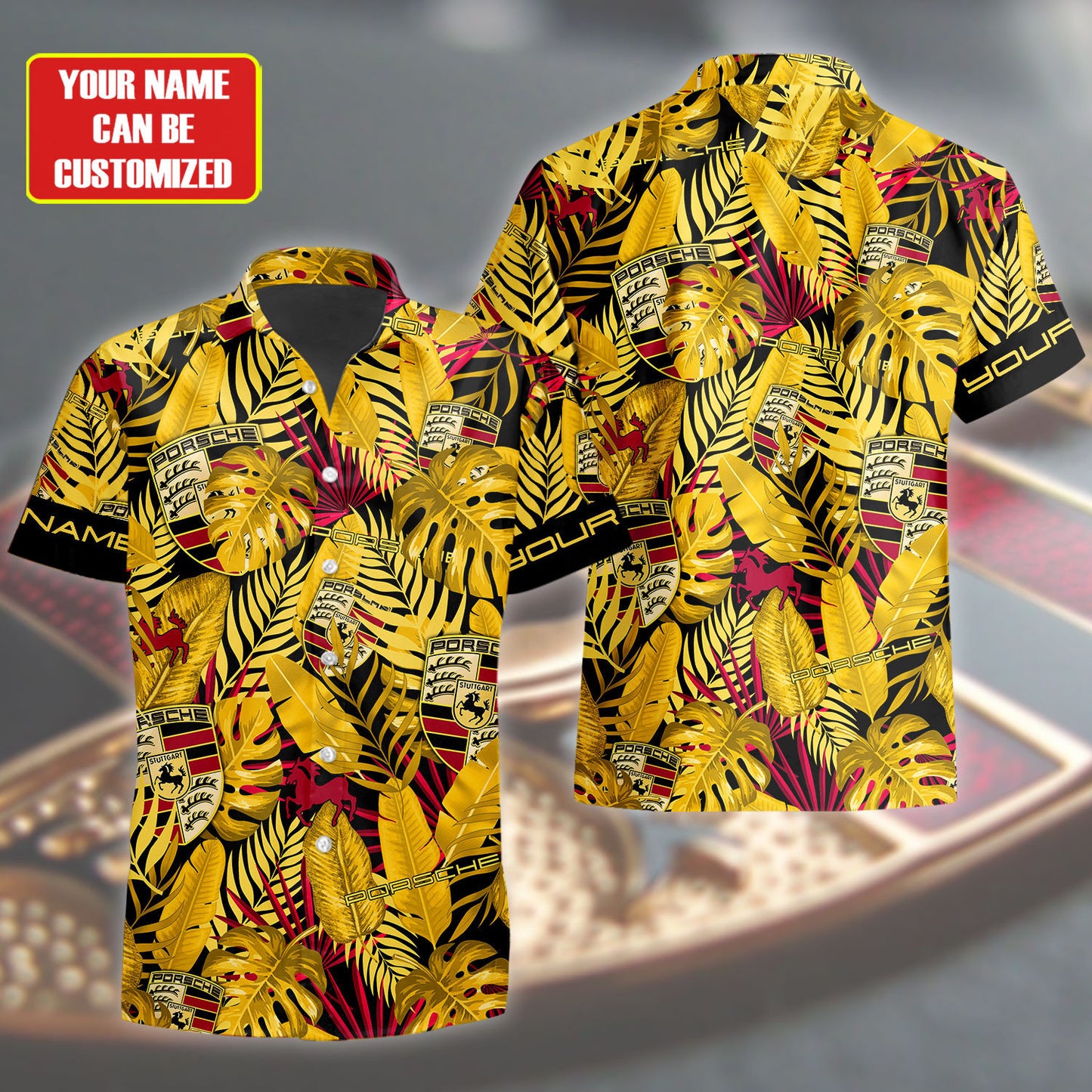 Personalized Pors Sport Tropical Hawaii Shirt Beach Short