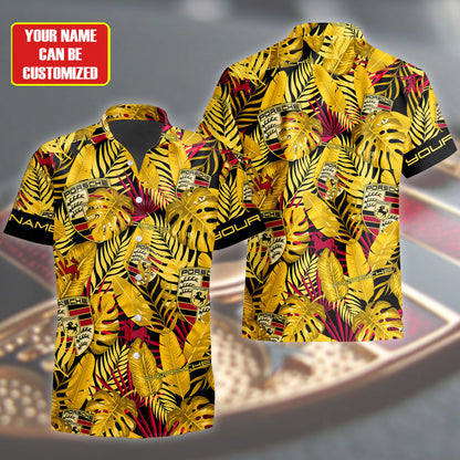 Personalized Pors Sport Tropical Hawaii Shirt Beach Short