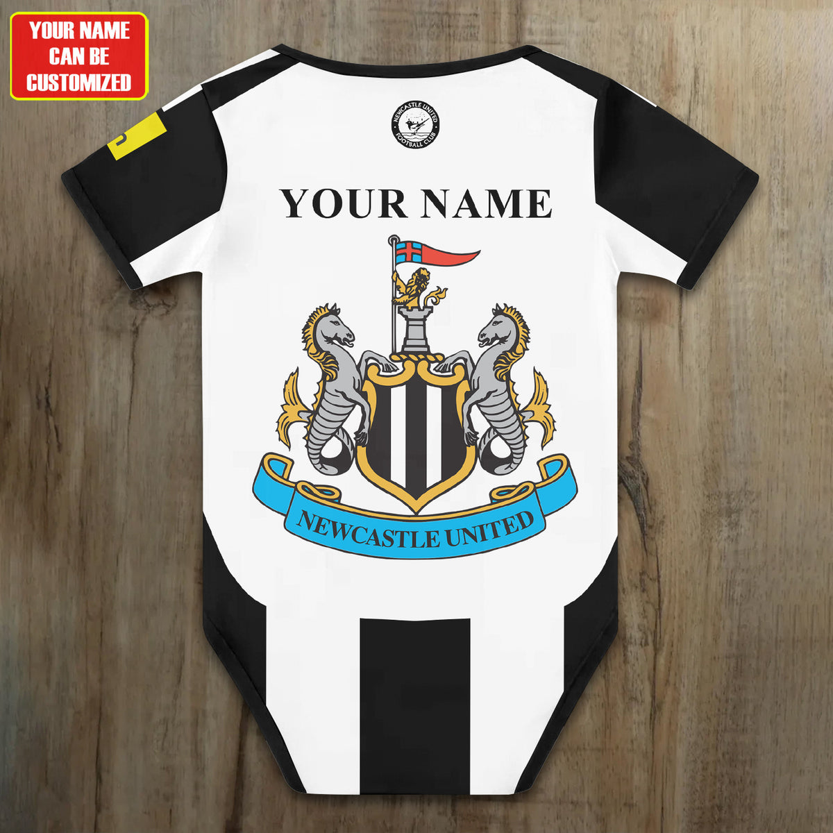 Customized Newcaslte Soccer Jersey , Baby Rib Bodysuit Sizes