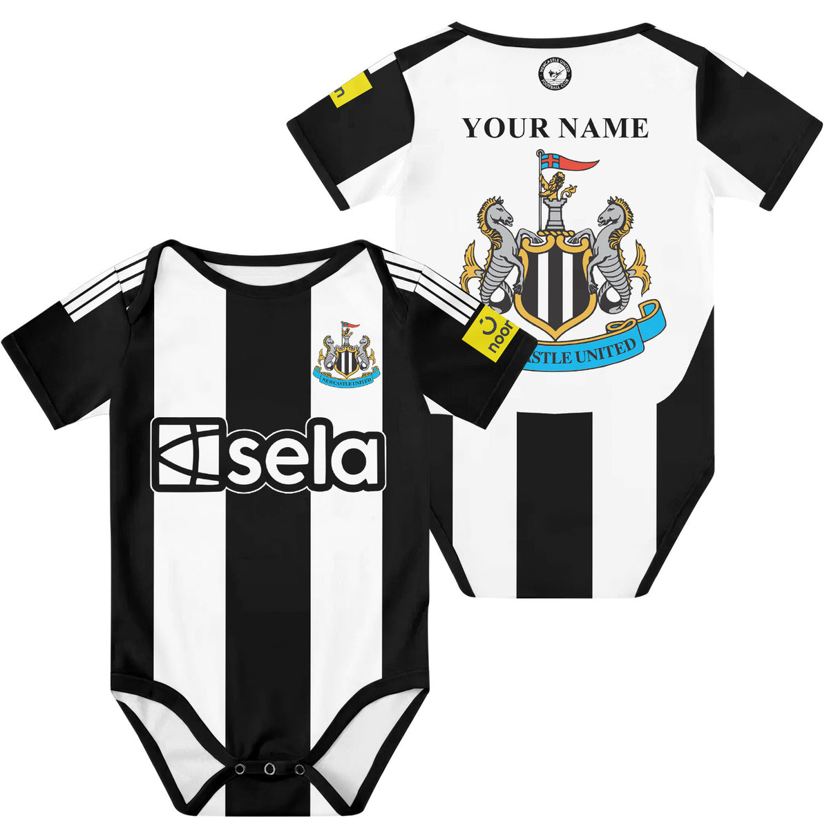 Customized Newcaslte Soccer Jersey , Baby Rib Bodysuit Sizes