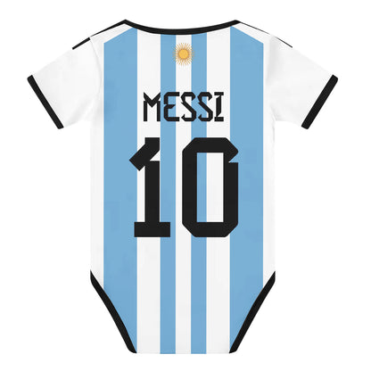 Customized M10 Argentina Soccer Jersey , Baby Rib Bodysuit Sizes