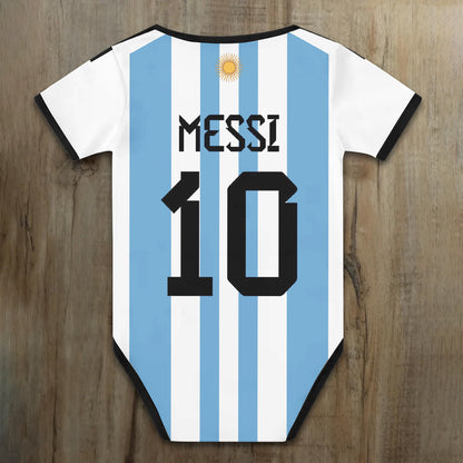 Customized M10 Argentina Soccer Jersey , Baby Rib Bodysuit Sizes