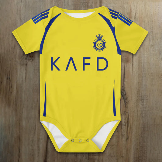 Customized CR7 Al nassr Soccer Jersey , Baby Rib Bodysuit Sizes