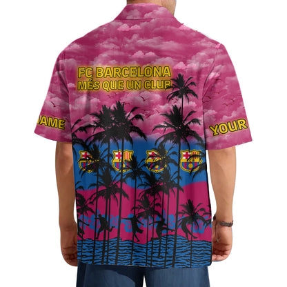 Personalized Barca Tropical Hawaii Shirt Beach Short