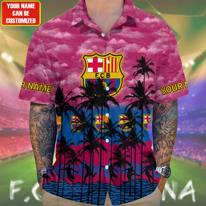 Personalized Barca Tropical Hawaii Shirt Beach Short
