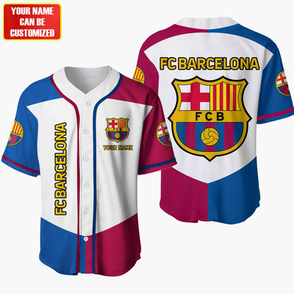 Personalized Barca FC - Baseball Jersey Shirt 3D