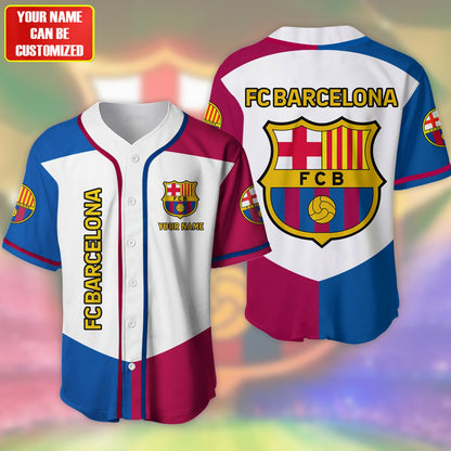 Personalized Barca FC - Baseball Jersey Shirt 3D