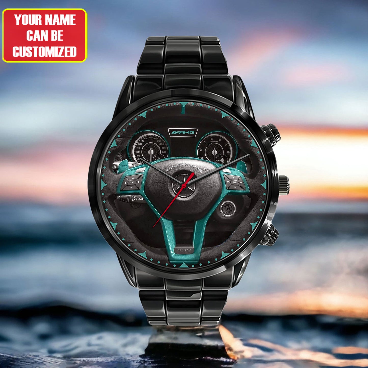 Personalized Merc Petronas Luxury Stainless Steel Watch