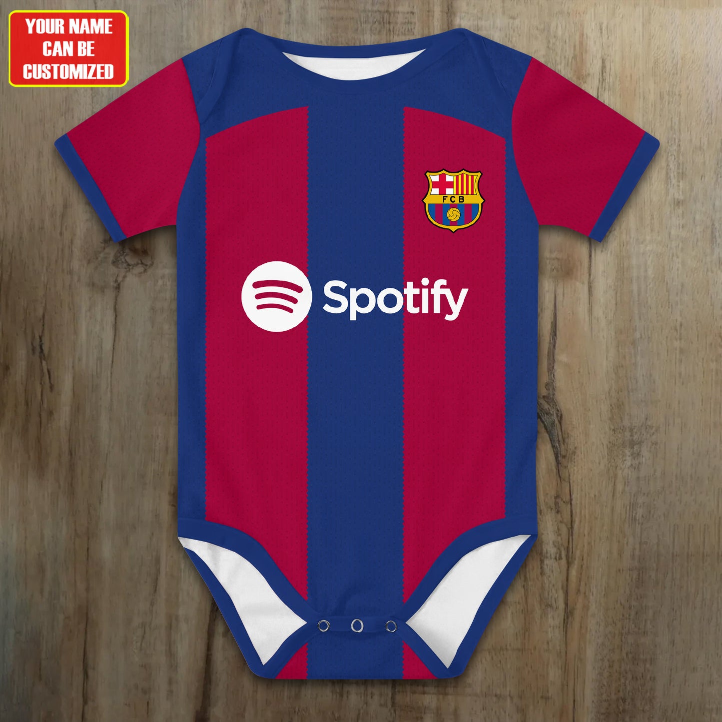 Customized Barca Soccer Jersey , Baby Rib Bodysuit Sizes